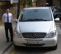 Our Mercedes Viano van can sit 6 passengers