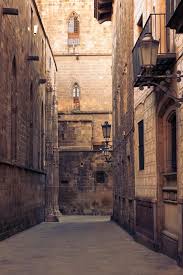 The maze of medieval streets by the back of Barcelona's Cathedral 