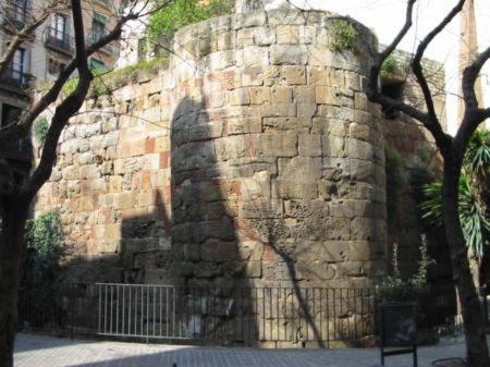 Remains of the Roman wall